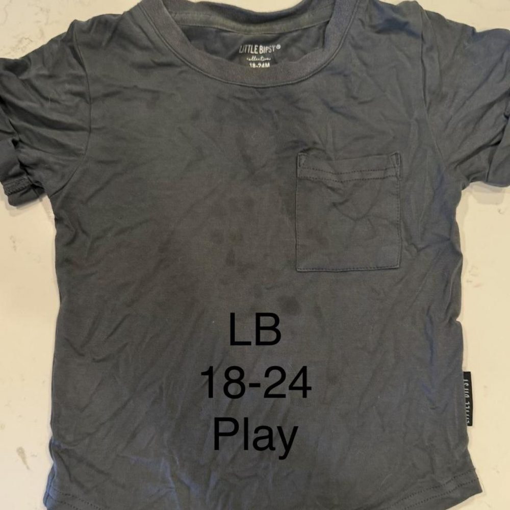 Little Bipsy gray bamboo tee